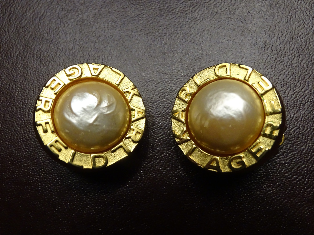 Karl Lagerfeld Pair Of Clips 80s