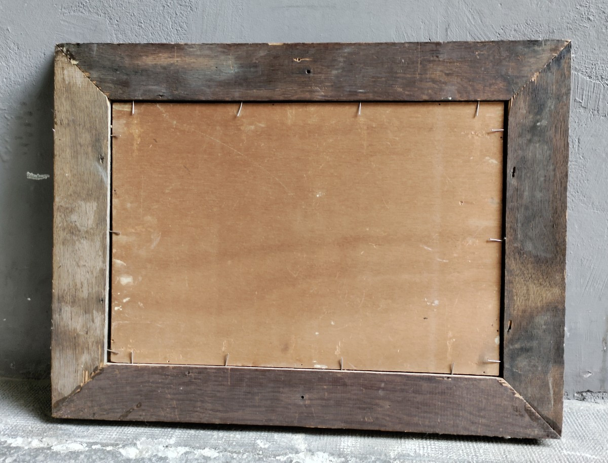 Guy Leflorentin Huile sur Panneau La Meige et La Grave 20ème-photo-4