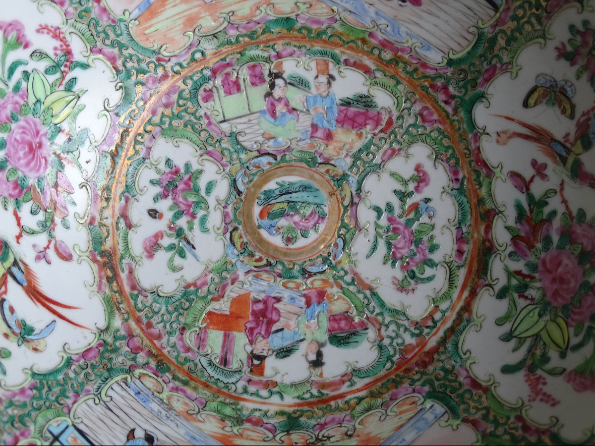 China Porcelain Canton Cup  Bronze  Mount 19th-photo-3