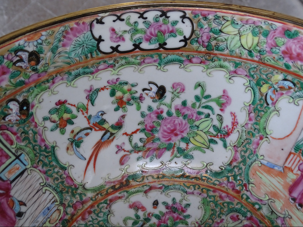 China Porcelain Canton Cup  Bronze  Mount 19th-photo-1