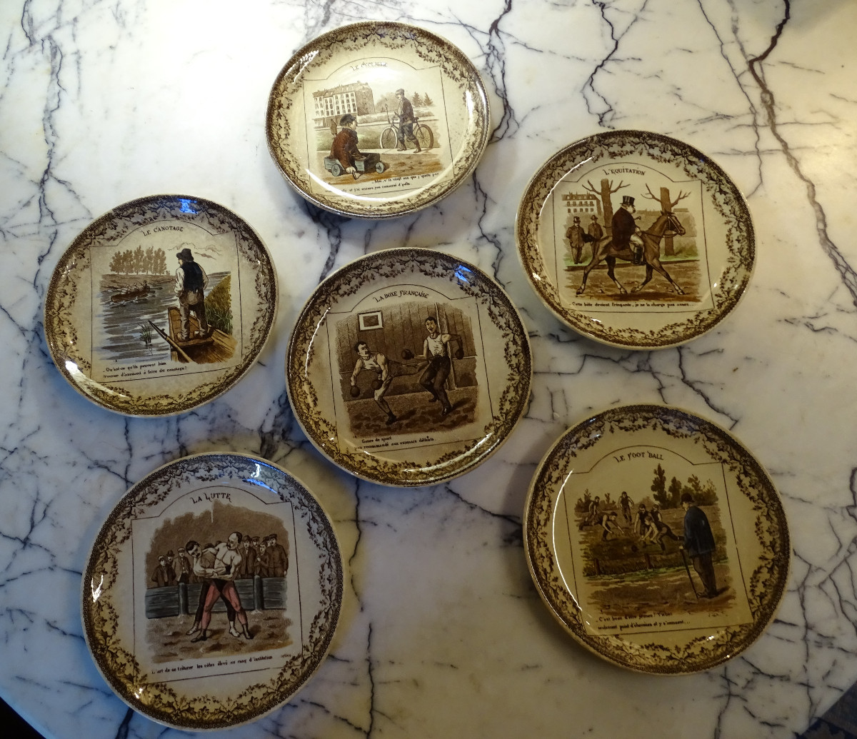 Sarreguemines  Plates On The Sport 190075