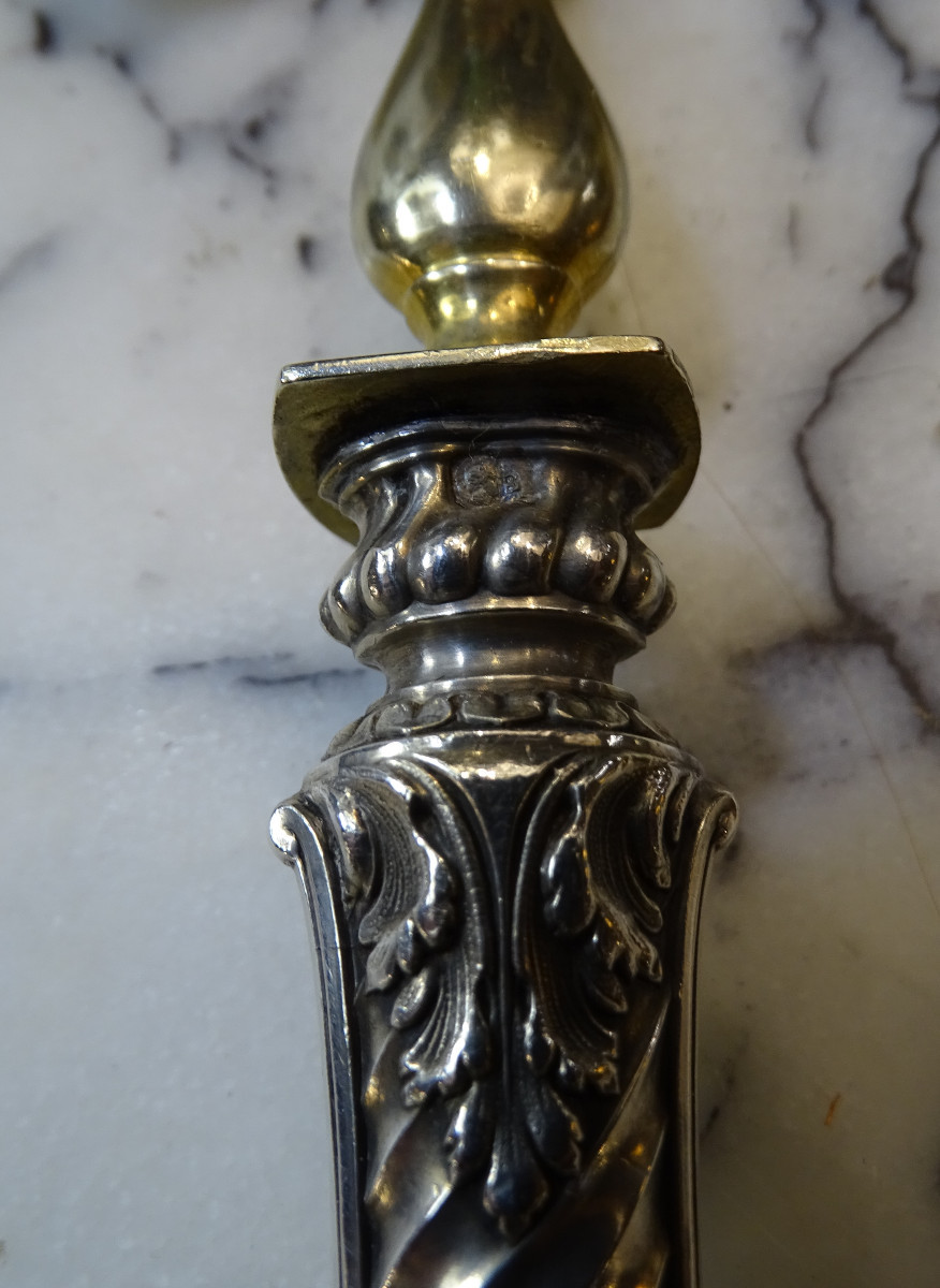 Couteau et Pelle à Tarte en Argent Fourré -photo-4