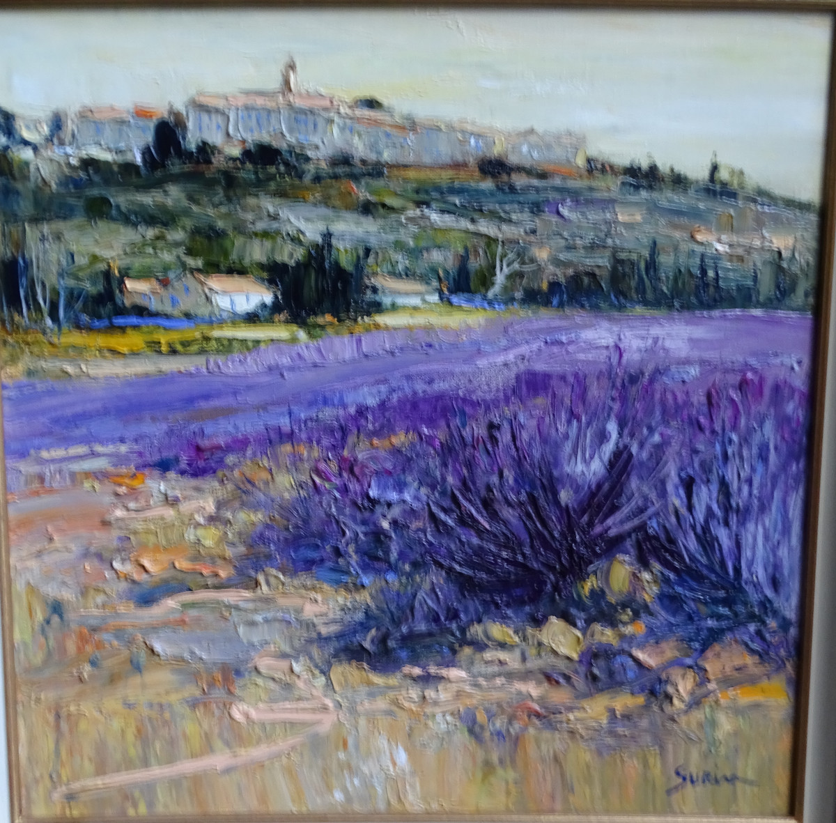 Jean-Paul Surin Huile /toile  Paysage de Provence-photo-2