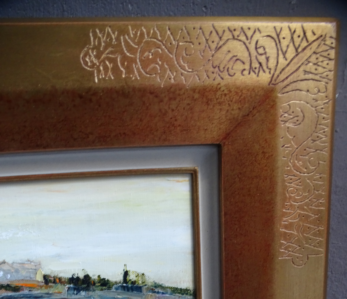 Jean-Paul Surin Huile /toile  Paysage de Provence-photo-4