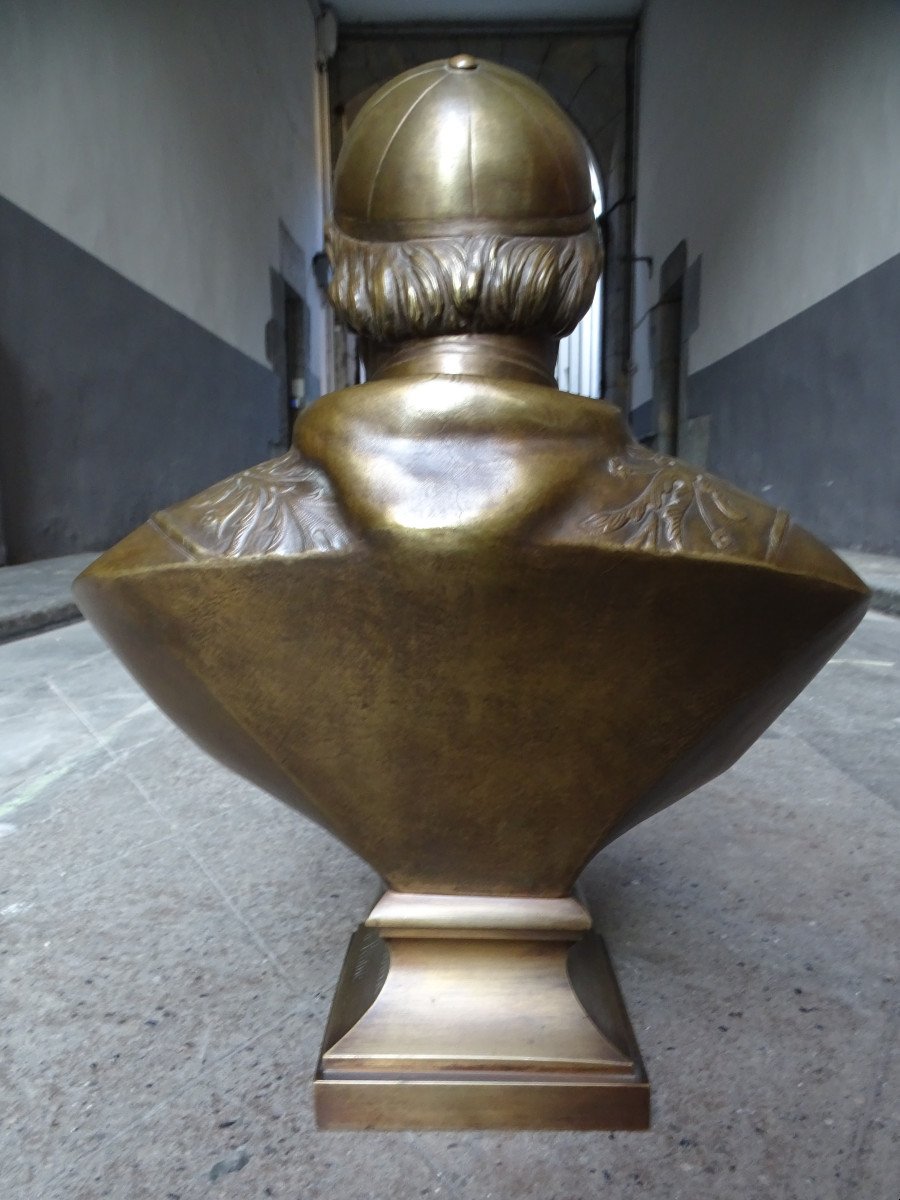Bronze Statue Of Pius IX Signed Dieudonné-photo-1