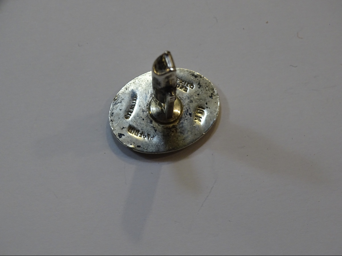 Paire de Boutons de Manchette en Argent et Or-photo-3