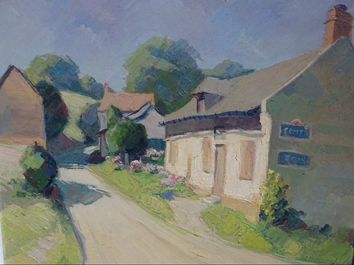 Village Houses Painting 20th