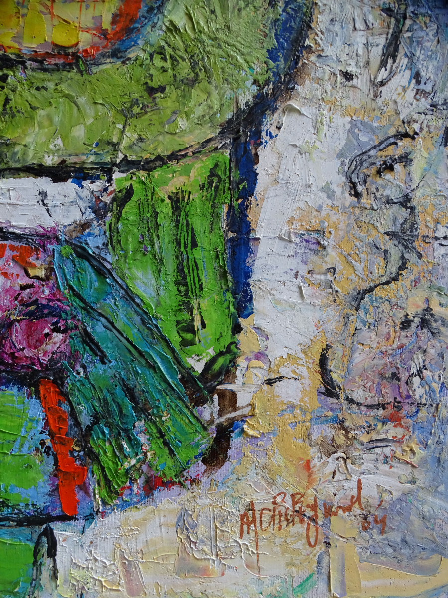 André Chichignoud Huile sur Toile-photo-3