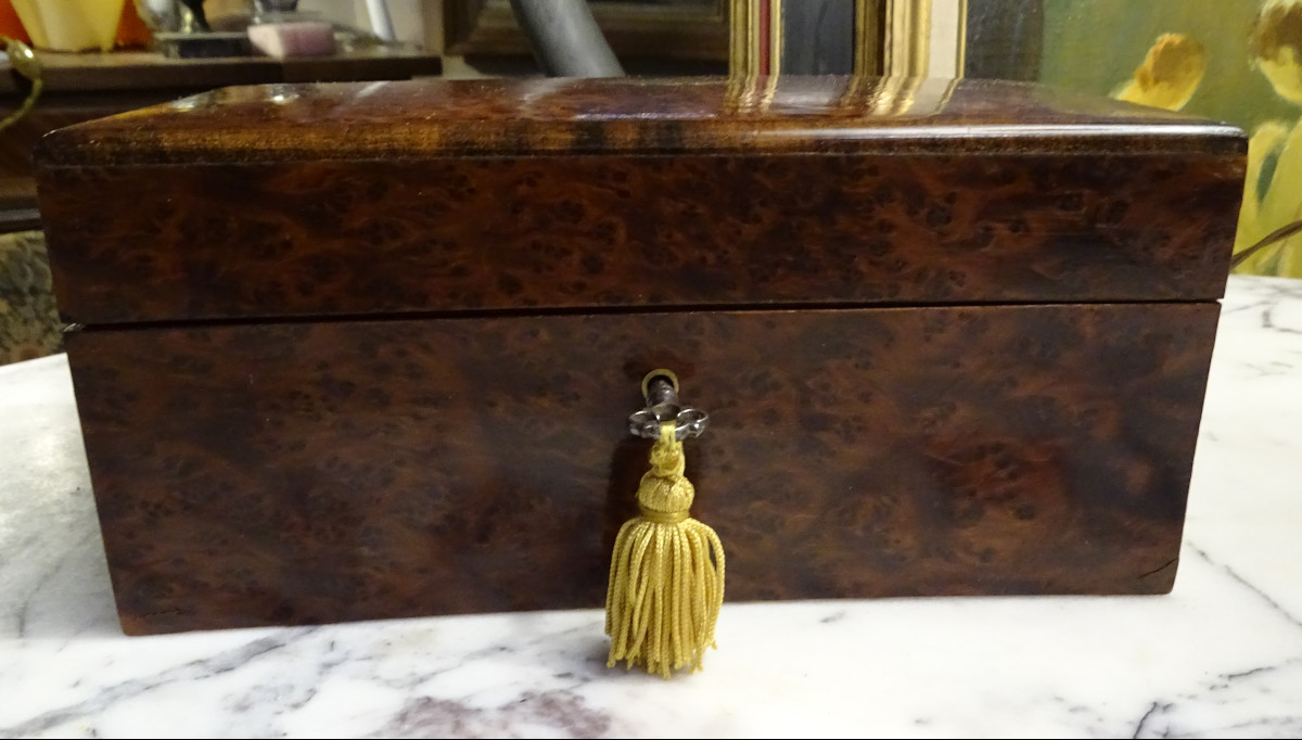 Coffret en Loupe de Thuya 19ème-photo-2