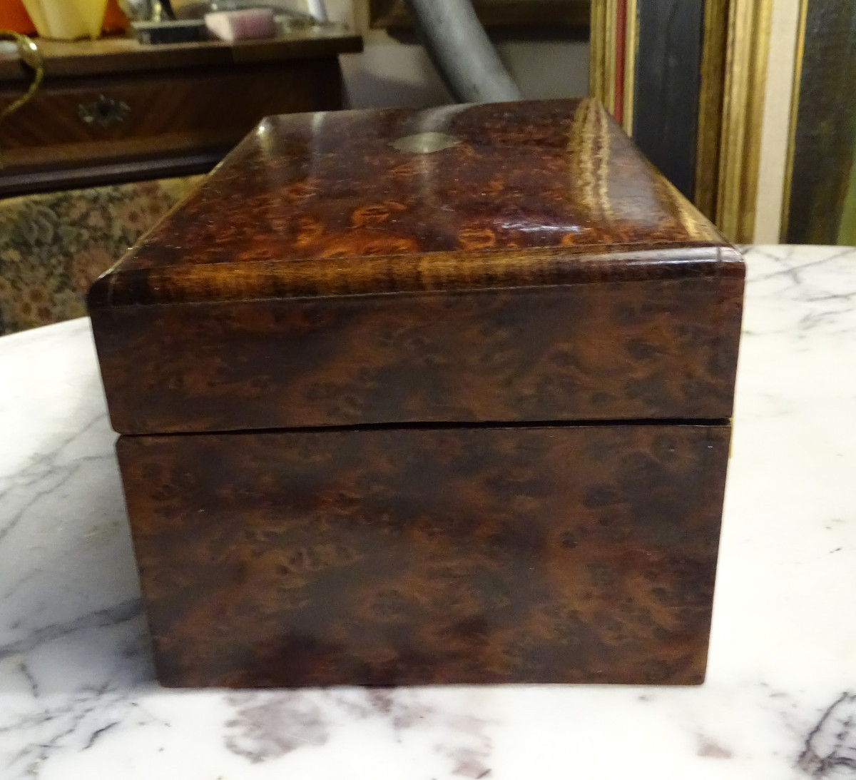 Coffret en Loupe de Thuya 19ème-photo-3