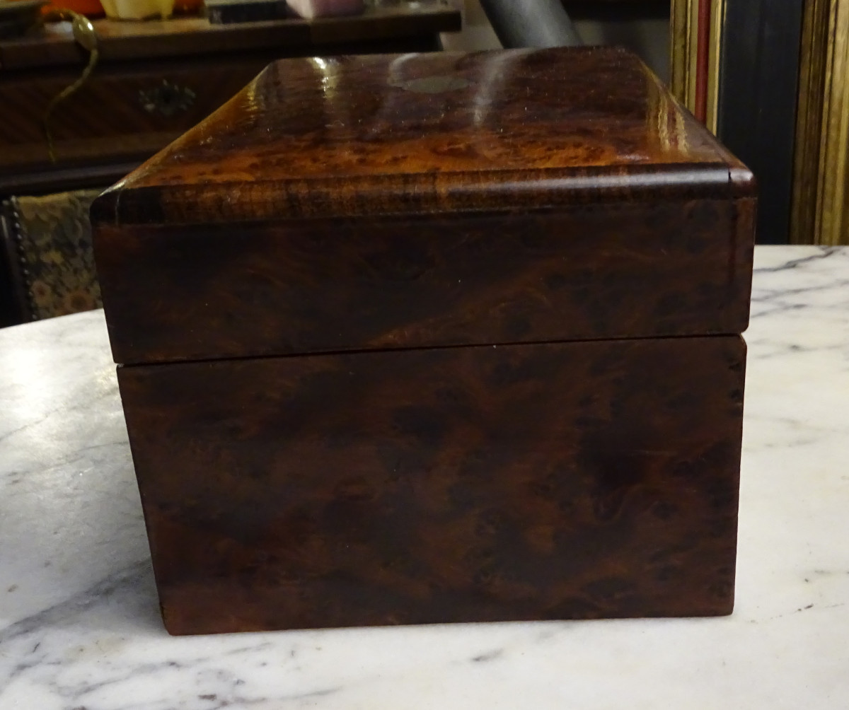 Coffret en Loupe de Thuya 19ème-photo-1