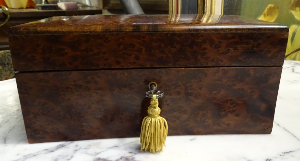 Coffret en Loupe de Thuya 19ème