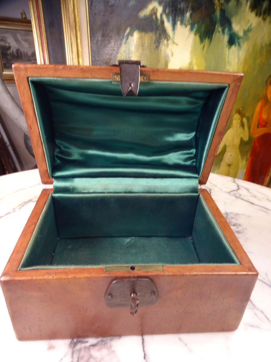 Coffret en cuir Années 50-photo-1