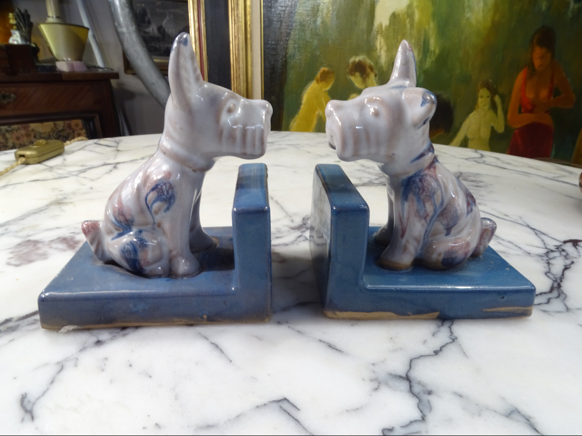 Pair Of Scottish Terriers Bookends-photo-3