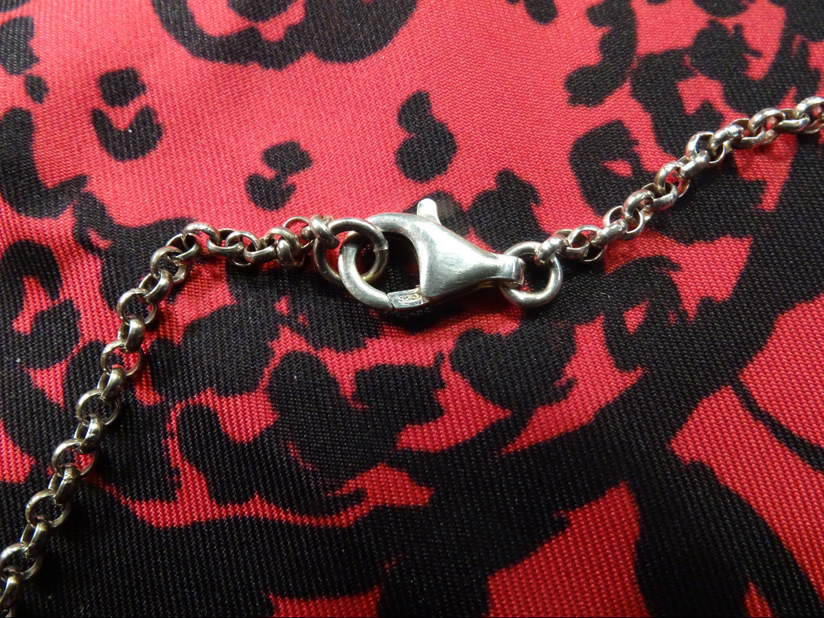 Large Silver Necklace In The Hermès Style-photo-1