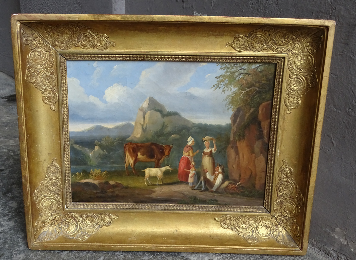 The Conversation Oil On Canvas 19th