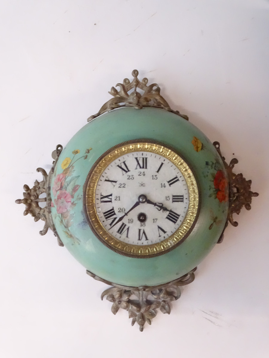 Wall Clock Known As A "baker's Clock", Circa 1900