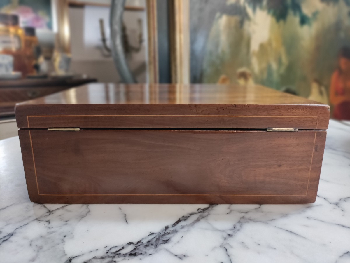 Large Walnut Box 19th-photo-3