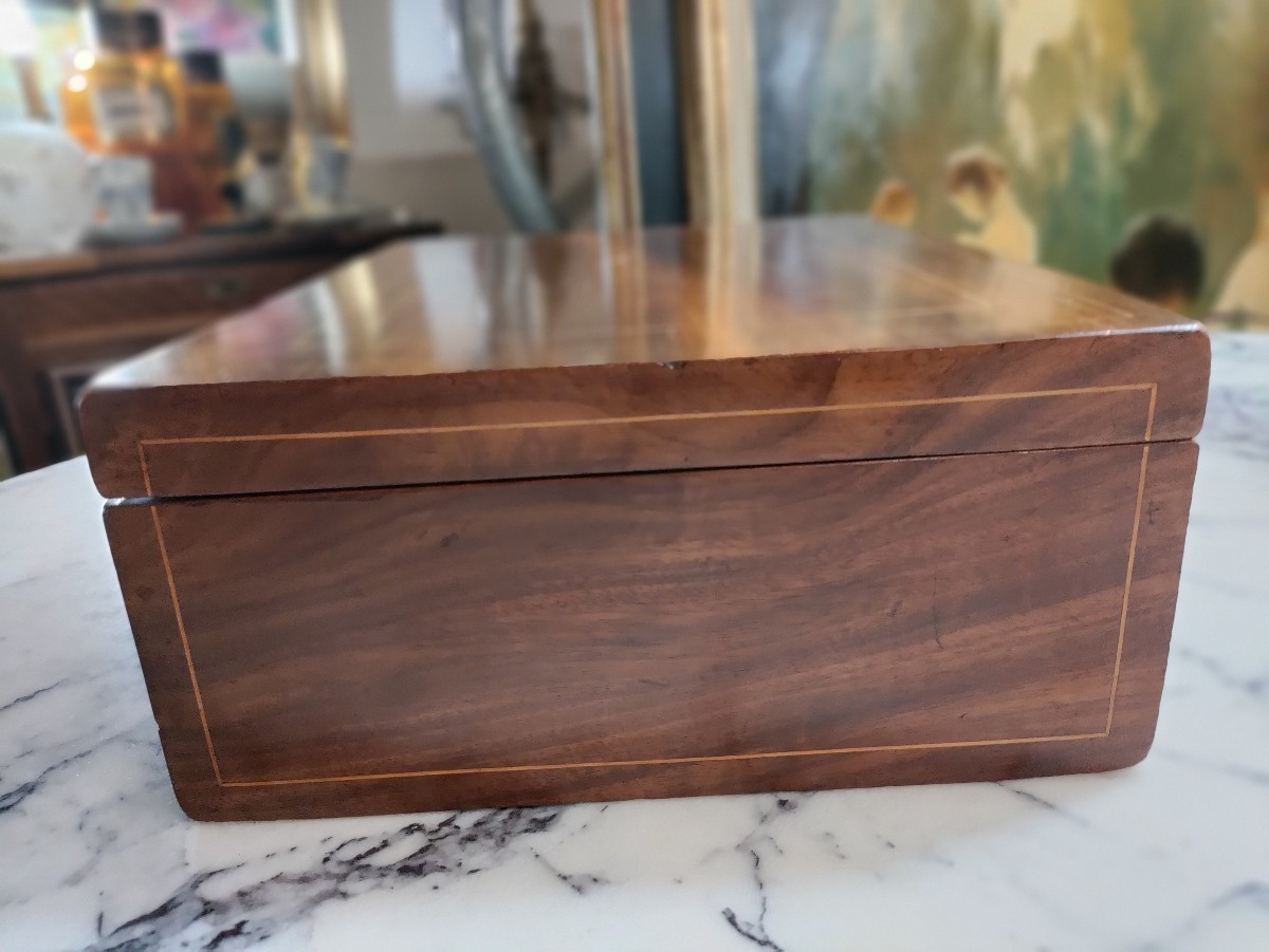 Large Walnut Box 19th-photo-4