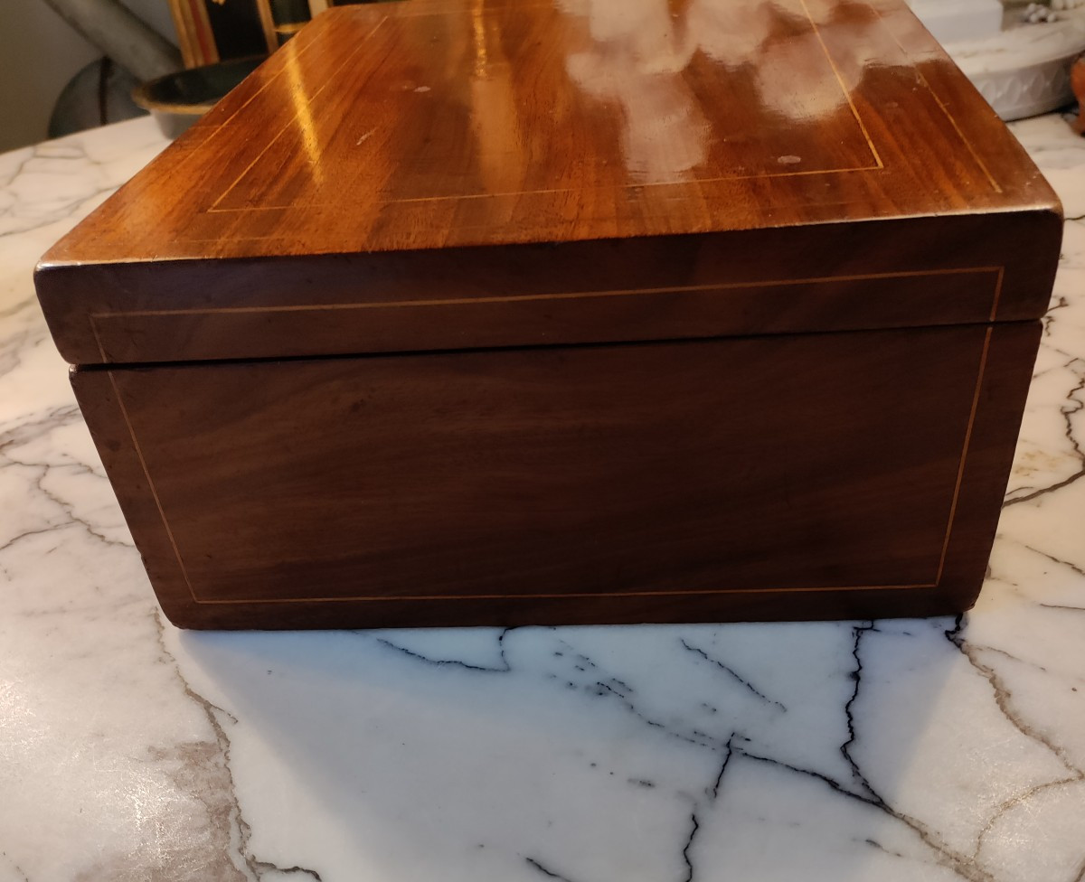 Large Walnut Box 19th-photo-2