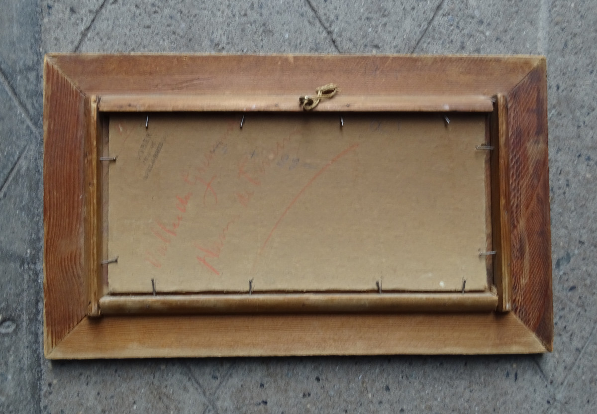 Paul Gobert Oil On Cardboard Landscape-photo-2