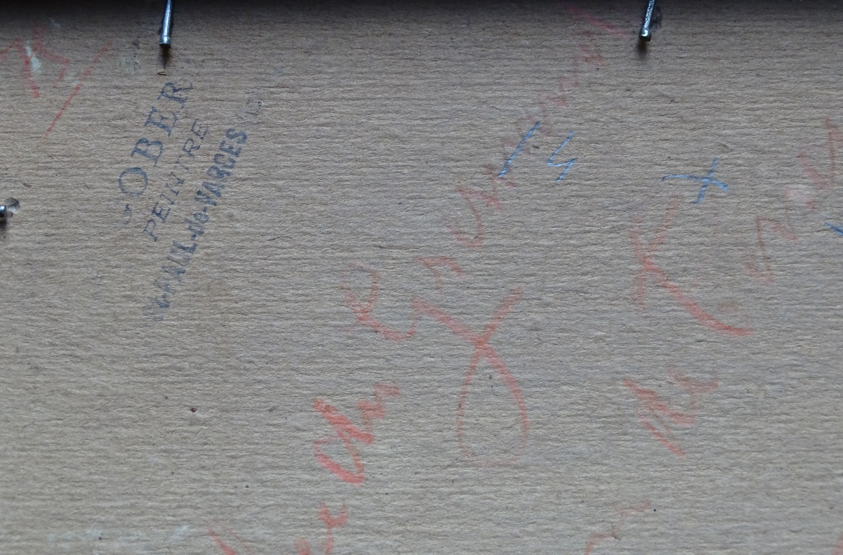 Paul Gobert Oil On Cardboard Landscape-photo-3