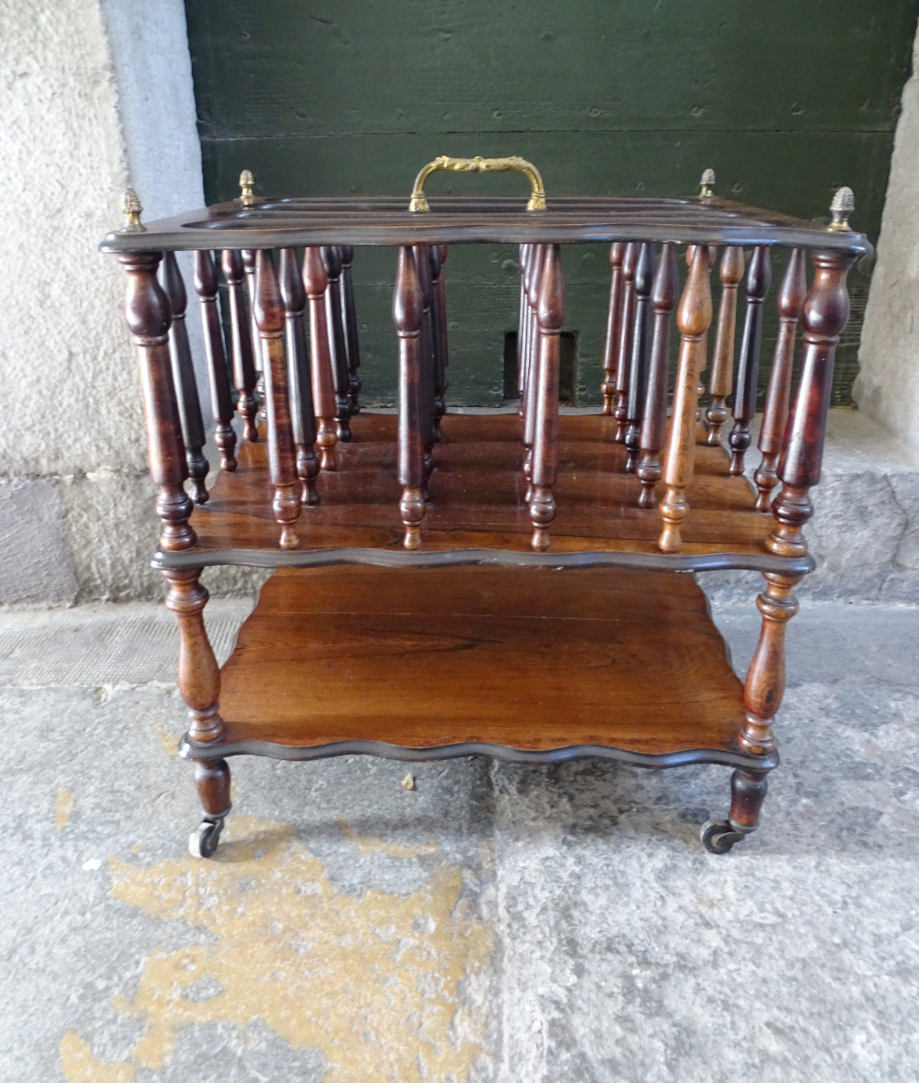 Porte-partitions en Palissandre et Bronze Napoléon III-photo-4