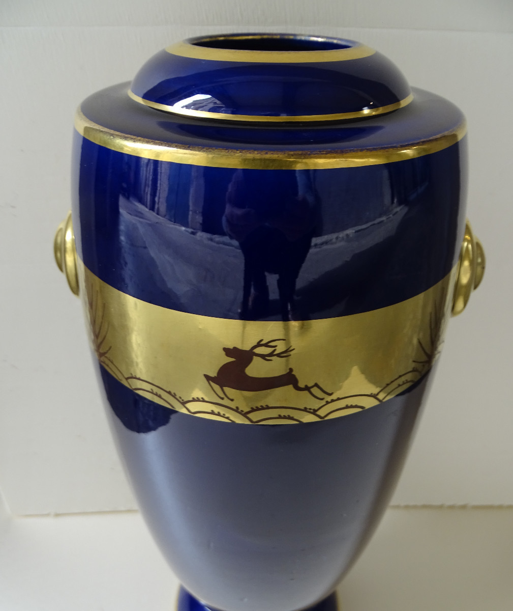 Vase Art Déco Faïence de Tours -photo-2