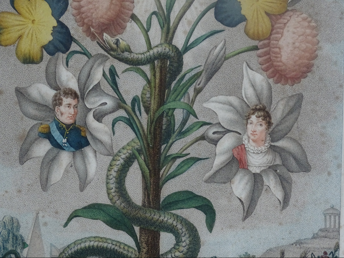 Engraving Les Lys Ou l'Honneur De La France 1816-photo-4