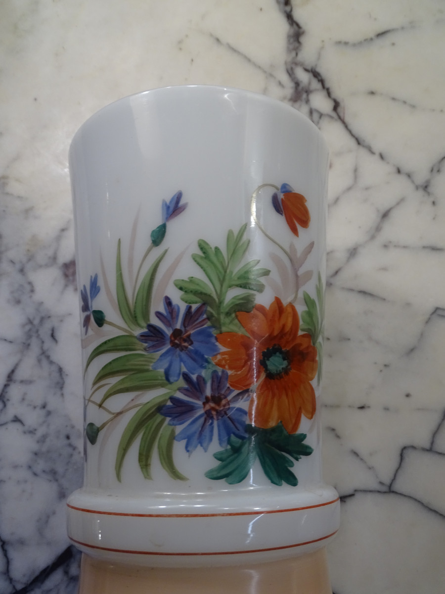 Paire de Vases en Opaline -photo-3