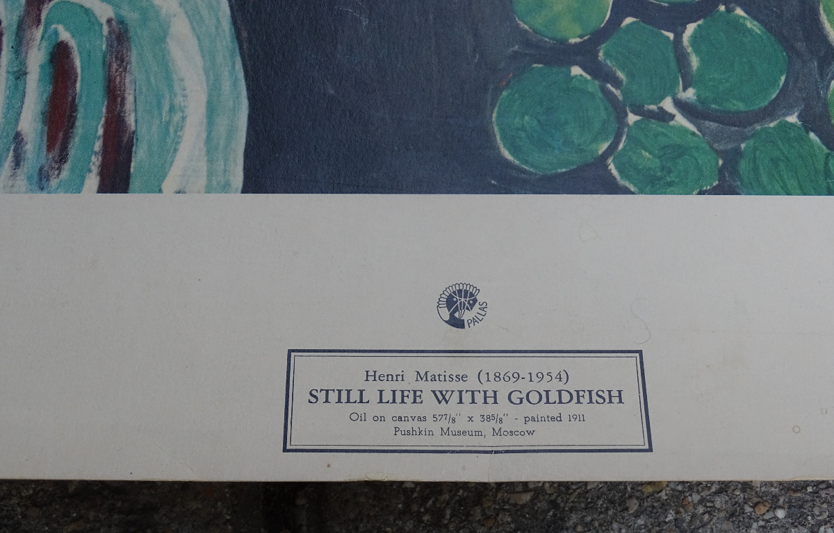 Matisse affiche  bocal aux poissons rouges 1959-photo-4