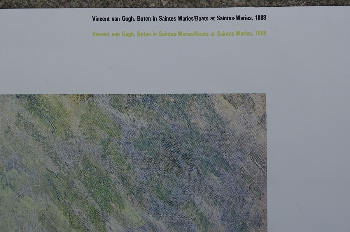 Affiche Vincent Van Gogh Bâteaux aux Saintes Maries-photo-4