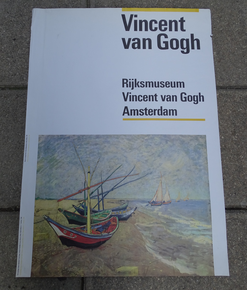 Affiche Vincent Van Gogh Bâteaux aux Saintes Maries