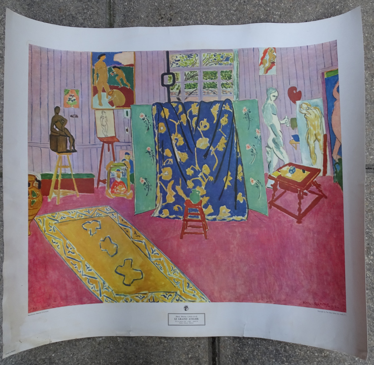 Affiche de Matisse Le Grand Atelier 