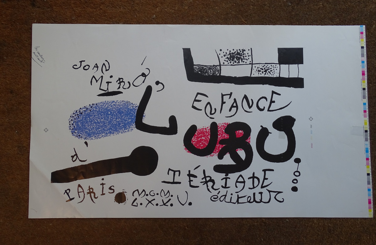 Poster By Miro The Childhood Of Ubu