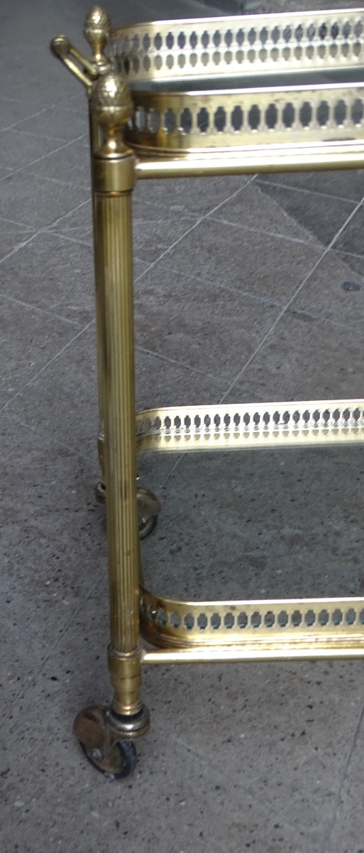 Desserte en Laiton Années 50-photo-3