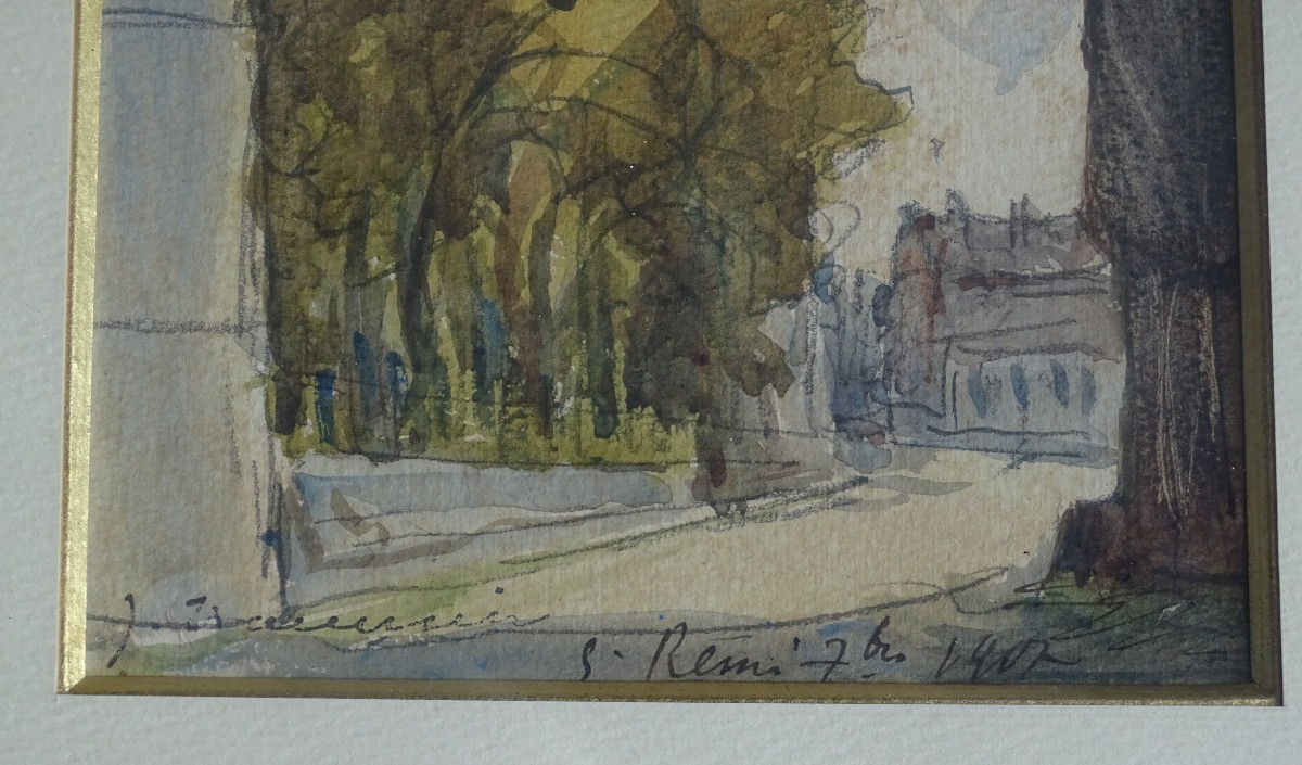 Traversier Aquarelle Saint Rémi 7 octobre 1907-photo-2