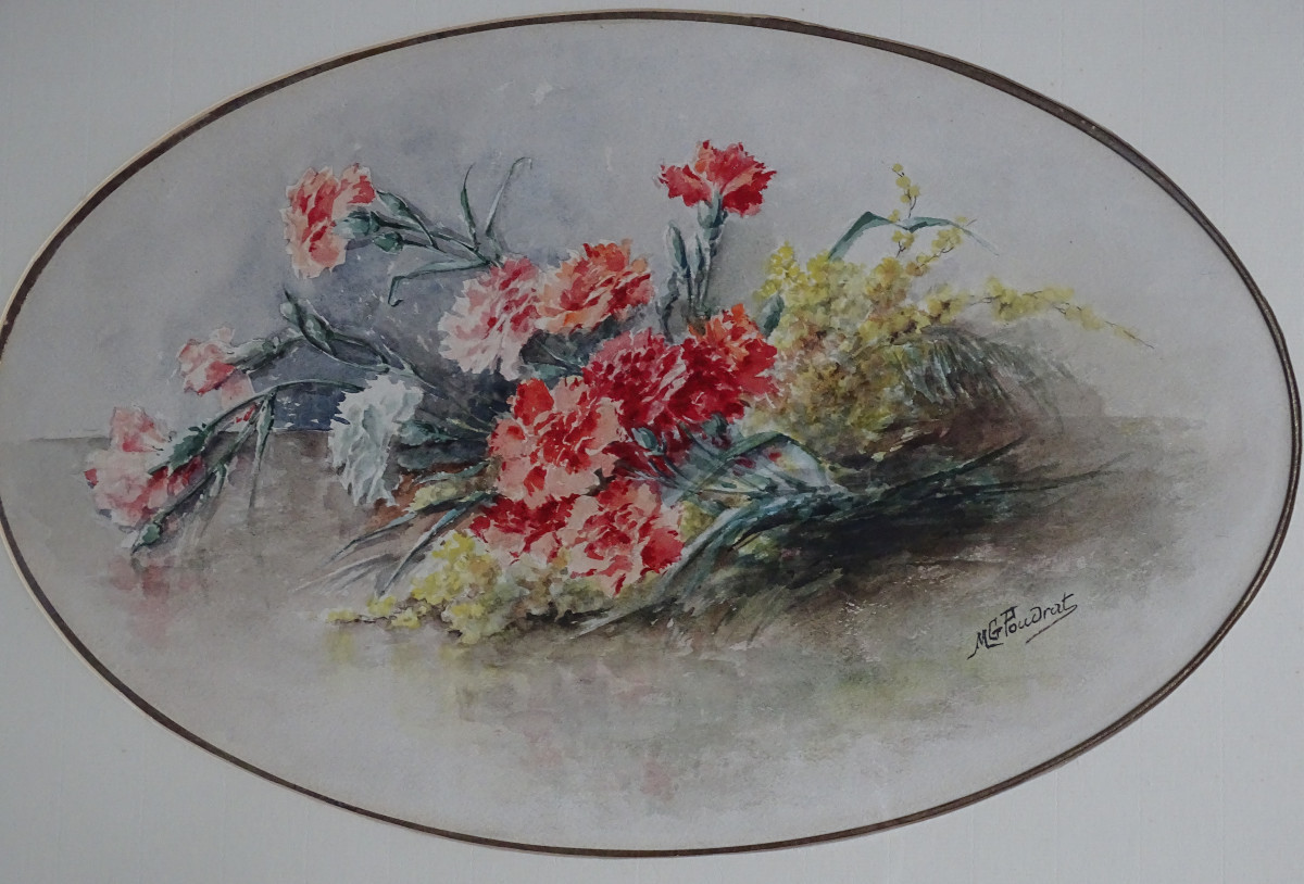 Watercolors Of Flowers 1920/1930-photo-2