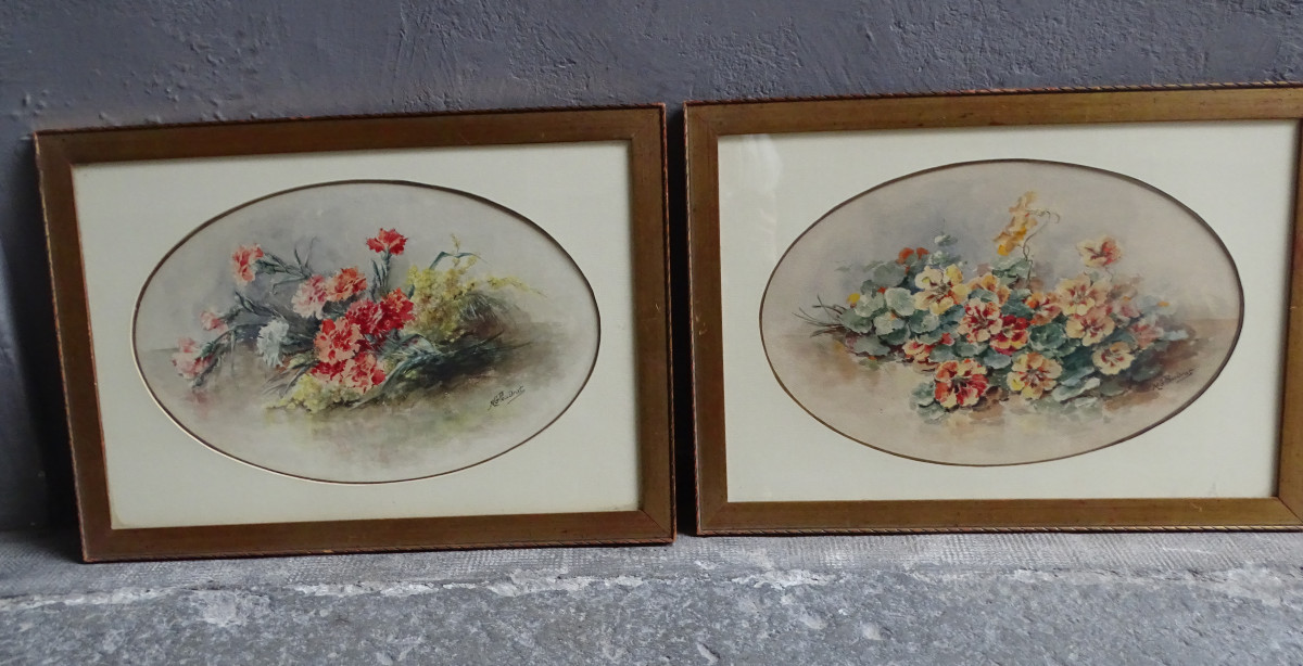 Watercolors Of Flowers 1920/1930