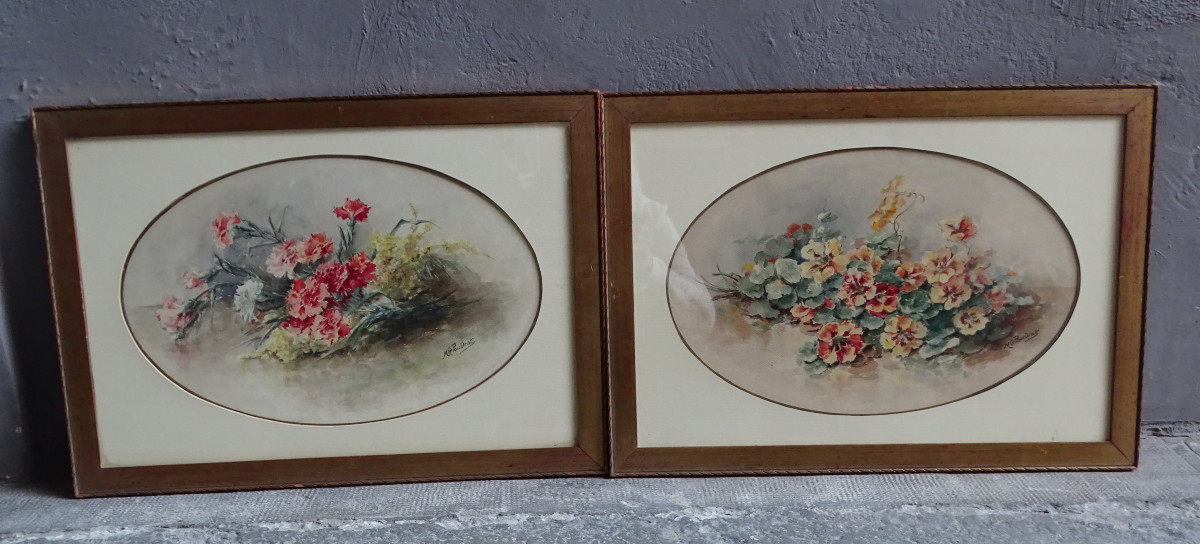Watercolors Of Flowers 1920/1930