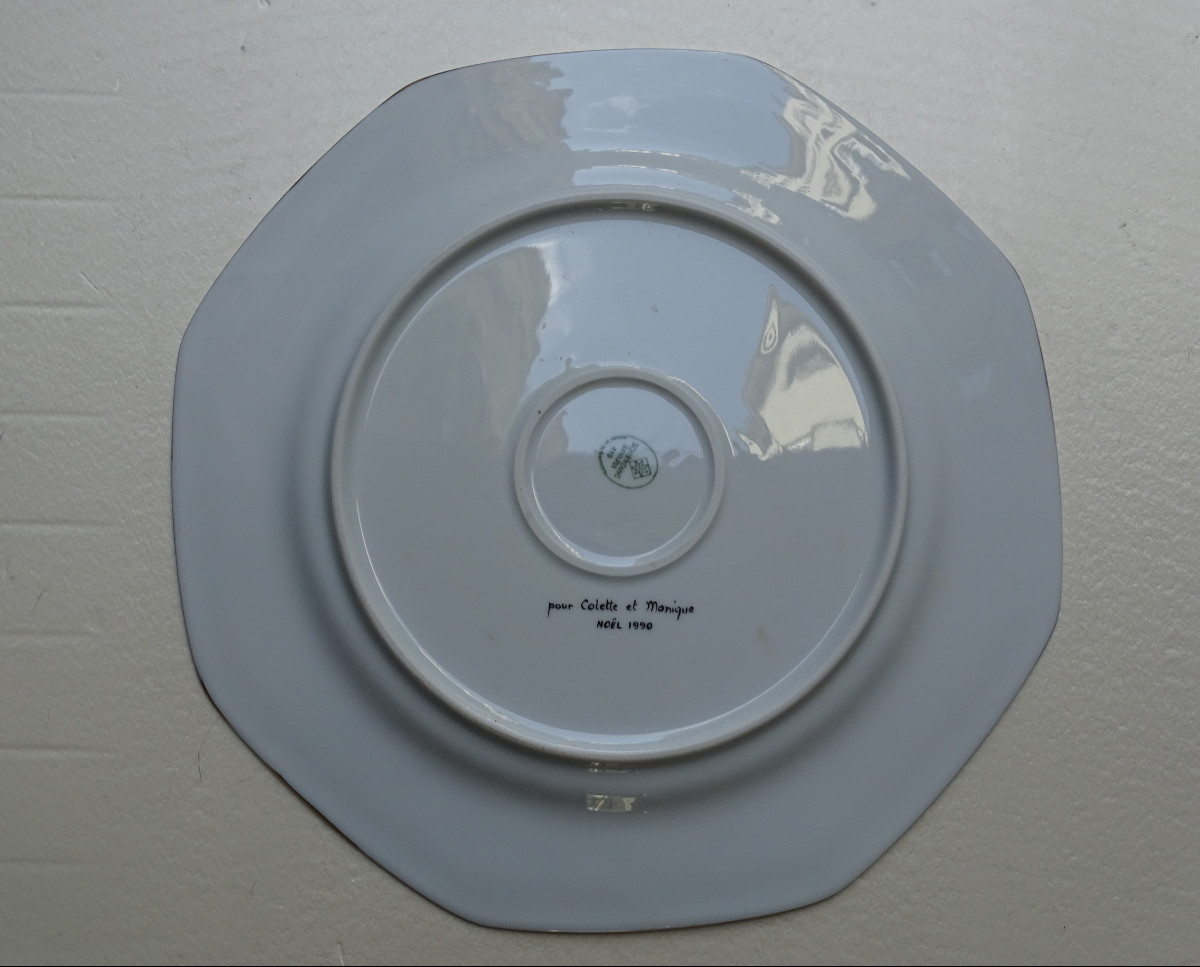 German Porcelain Dish With Parrots 1980/1990s-photo-4