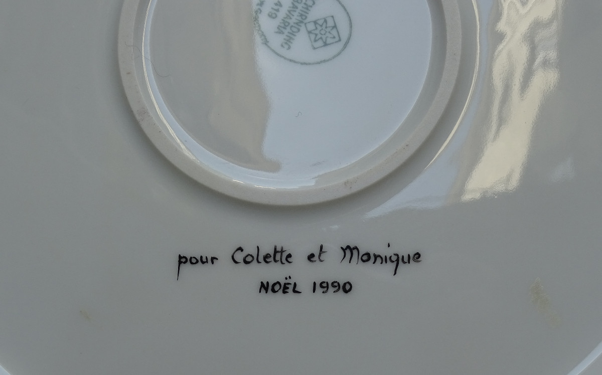 German Porcelain Dish With Parrots 1980/1990s-photo-1