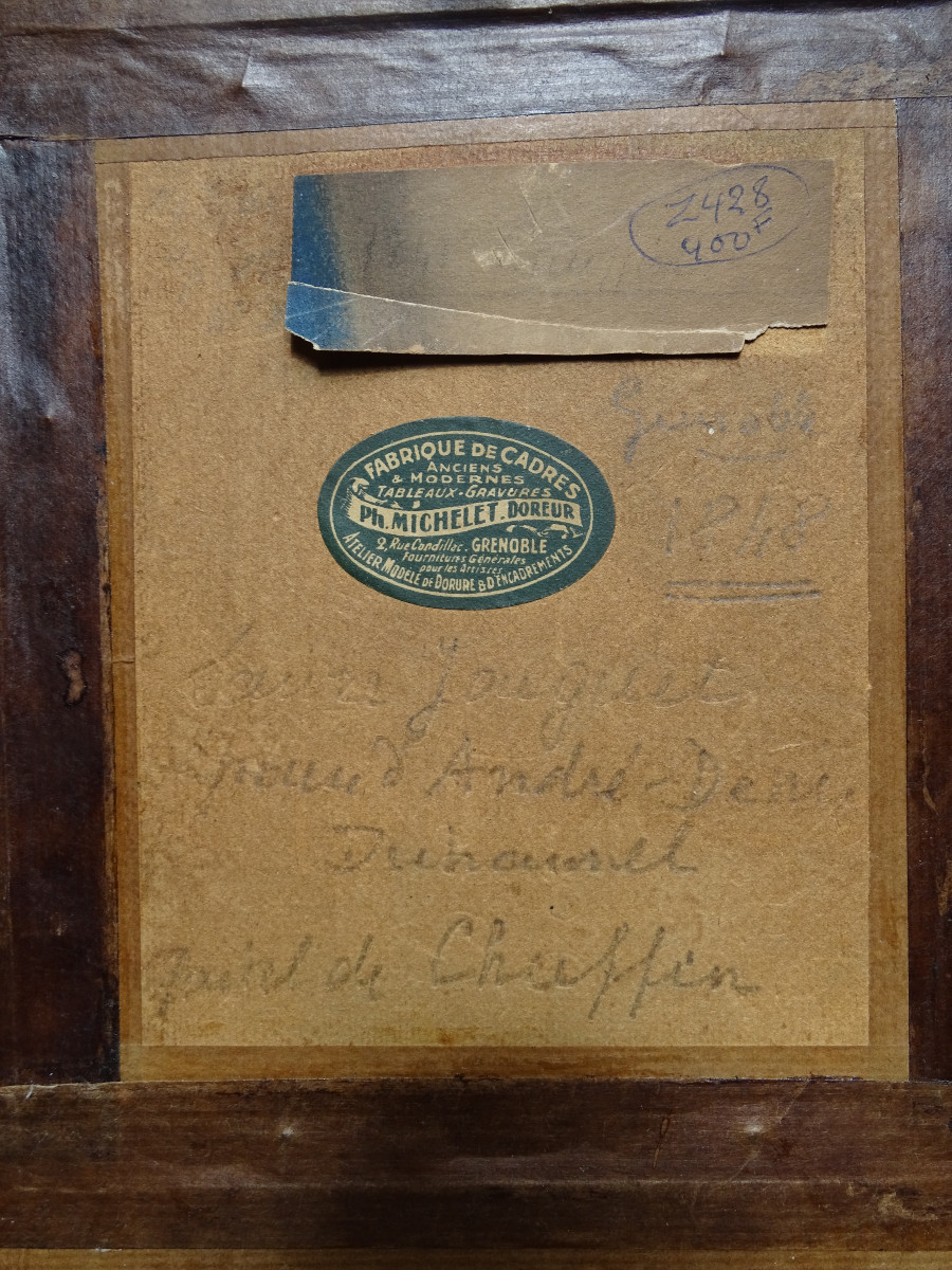 Portrait au Pastel Daté 1848-photo-3