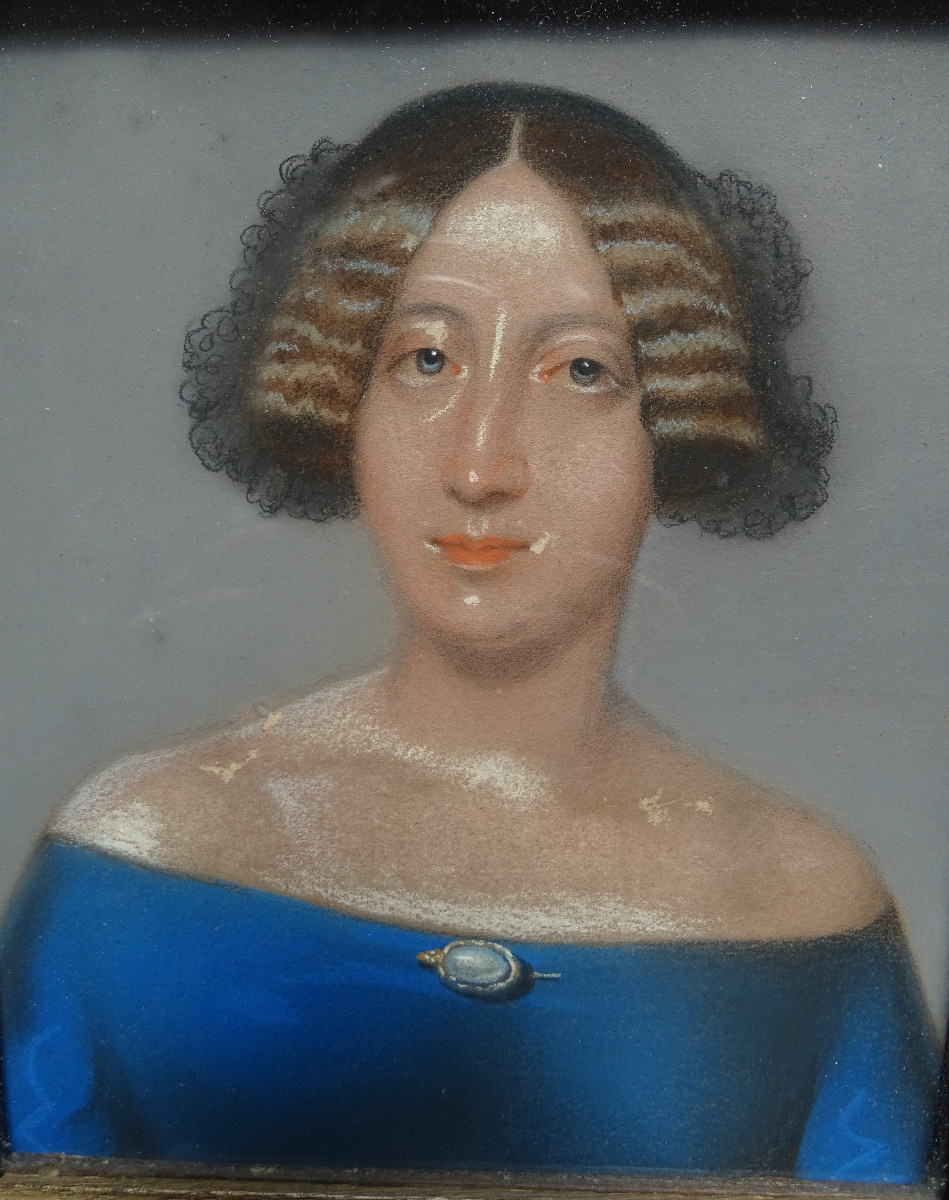 Portrait au Pastel Daté 1848