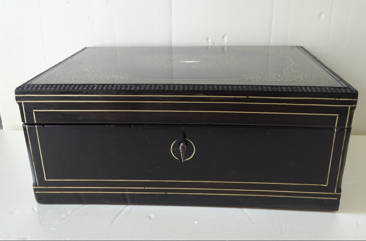 Rosewood, Ivory And Brass Fillet Case-photo-3