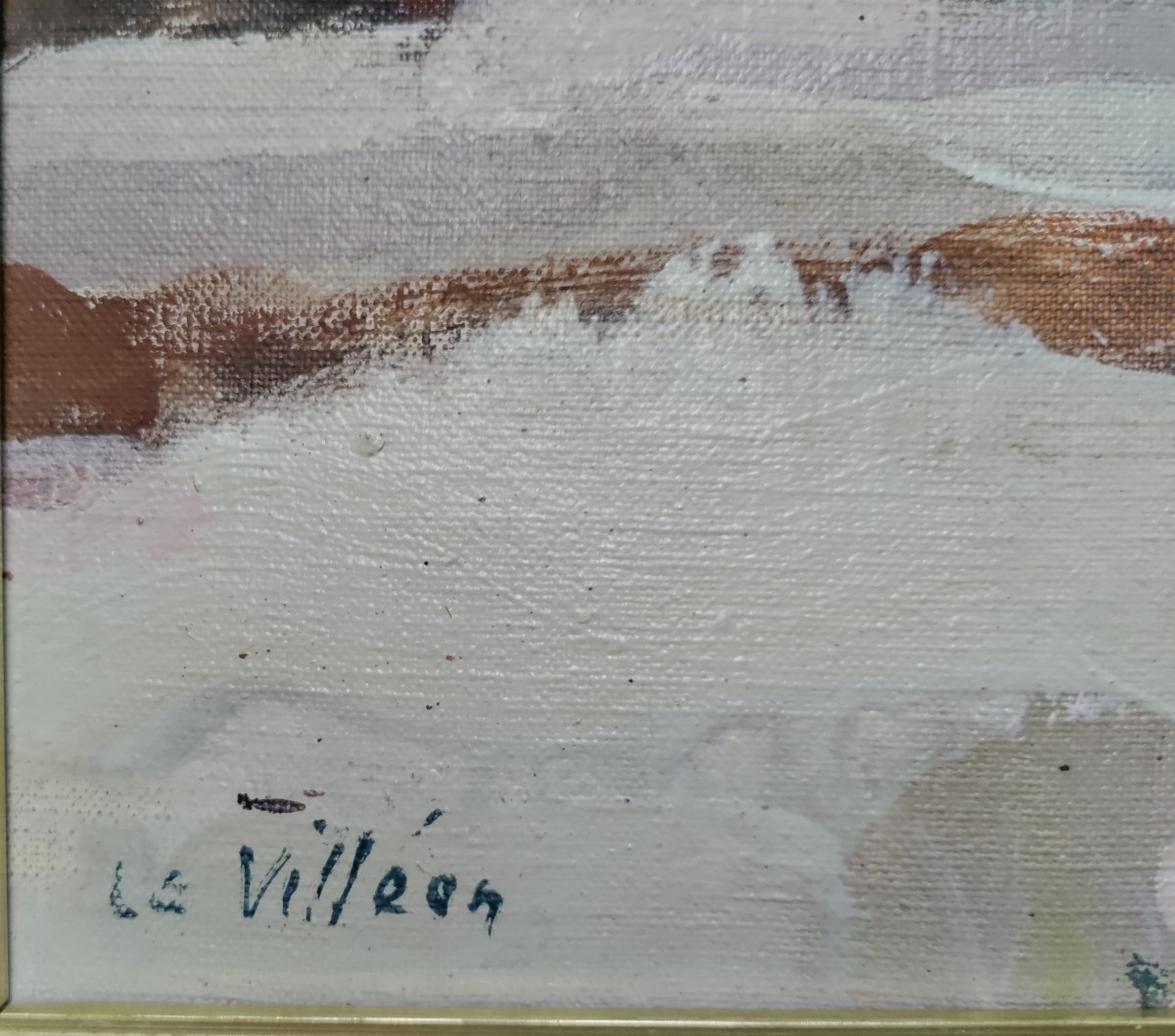 Eliane De La Villéon Oil On Canvas-photo-3