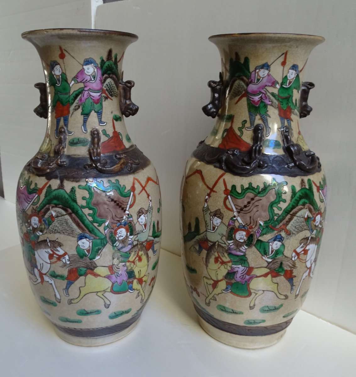 Paire de vases Nankin Chine