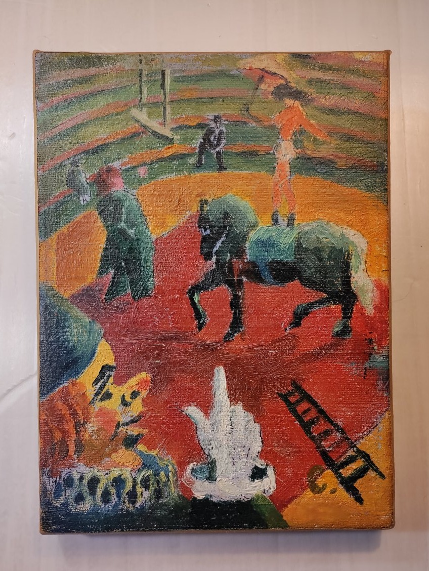 Chaloin  2 petites huiles sur toile-photo-3