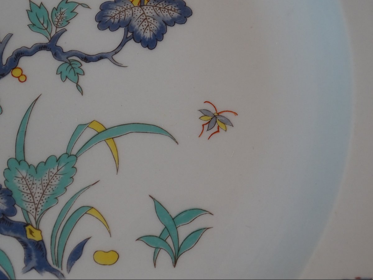 Bernardaud Limoges: 5 Porcelain Dinner Plates And 3 Porcelain Serving Dishes-photo-2