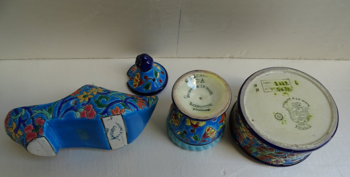 Longwy Earthenware Clog - Mustard Jar - Box-photo-2
